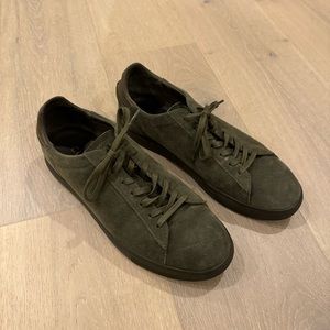 Clae Men’s Sneakers - Size 9.5 - Olive green suede